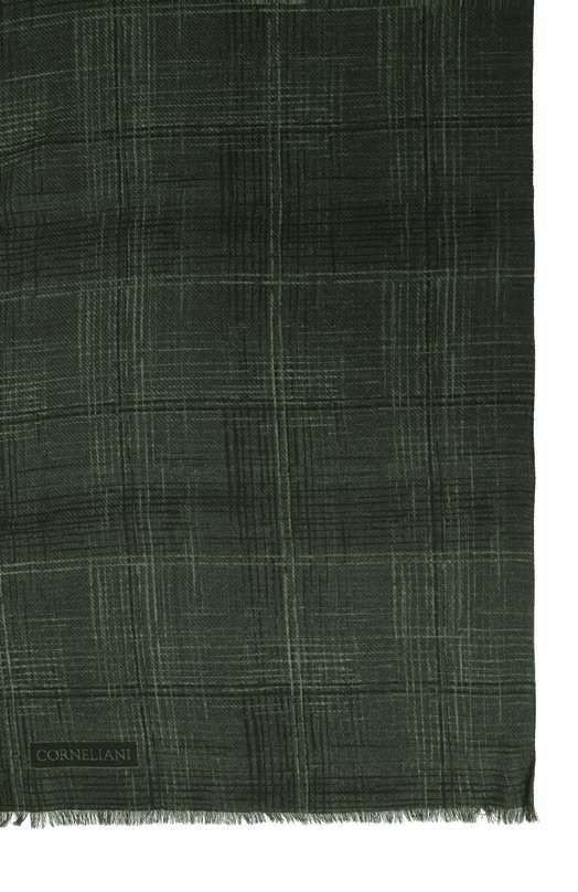 Шерстяной шарф Corneliani 26B373-2629036 Зелёный  26B373-2629036 Фото 4