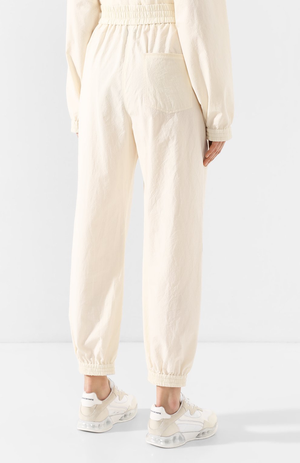 Хлопковые джоггеры NANUSHKA, арт. PLANET_CREME_JAPANESE SHIRTING, фото 4