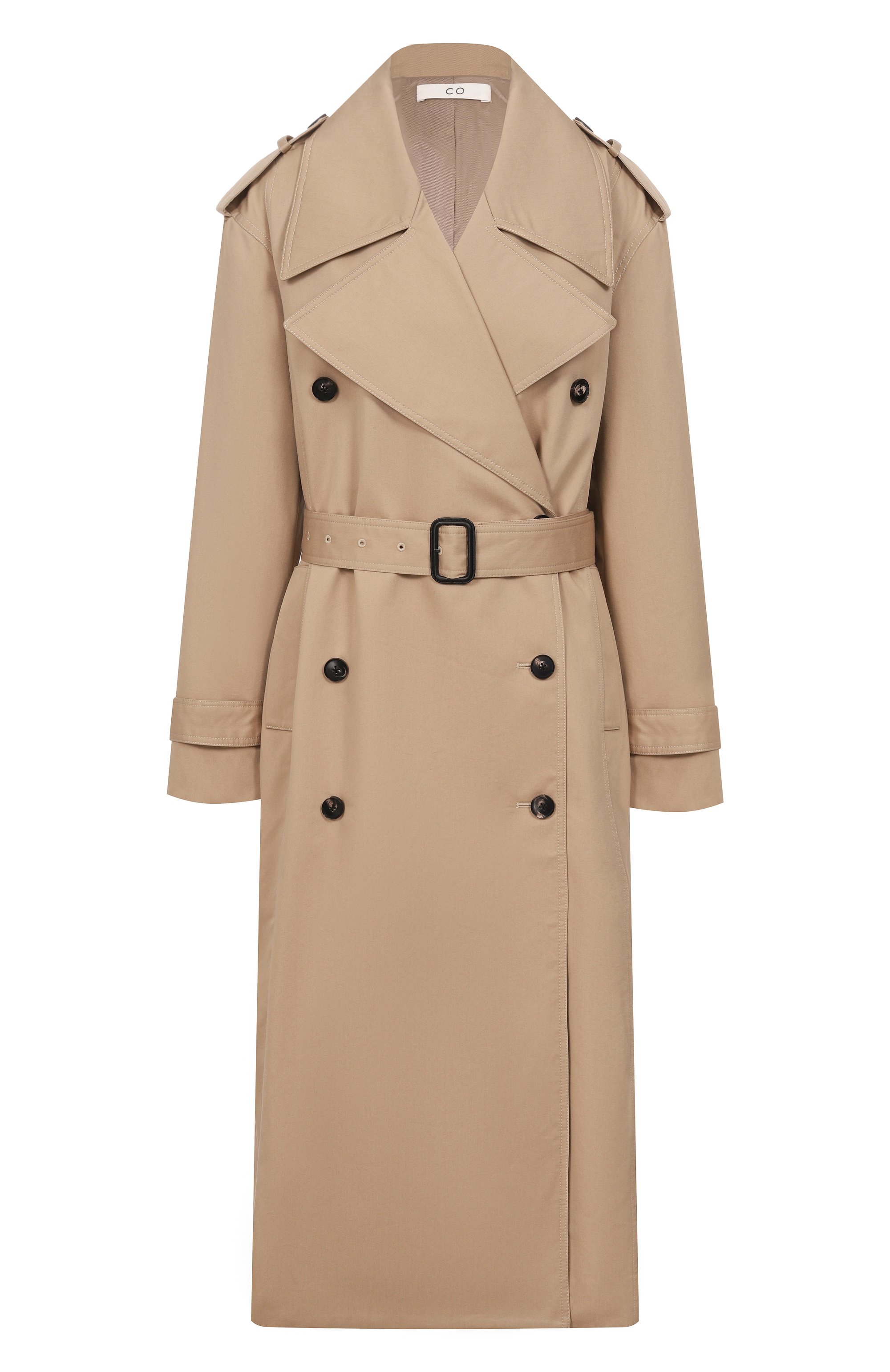 Хлопковый тренч CO бежевого цвета по цене 137500 руб., арт. 6043WRT-C0RE, фото 1 Хлопковый тренч CO, арт. 6043WRT-C0RE, фото 1