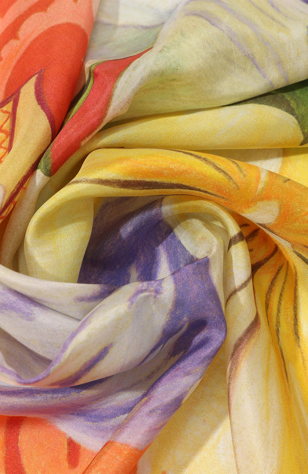 Шелковый платок анютины глазки GOURJI, арт. 91121137/518171172, фото 3