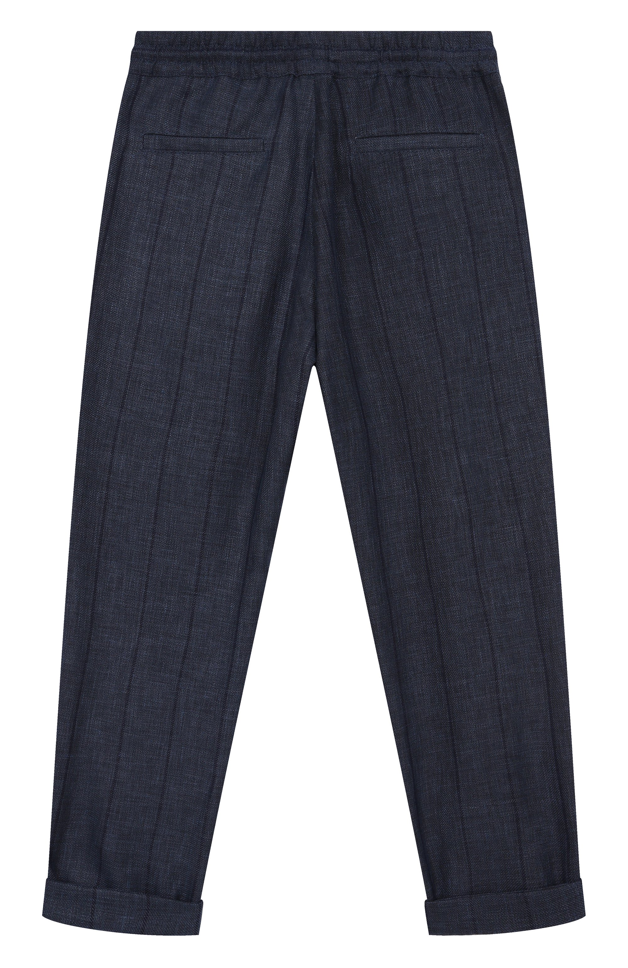 Брюки из шерсти и льна BRUNELLO CUCINELLI, арт. BR484P503B, фото 2