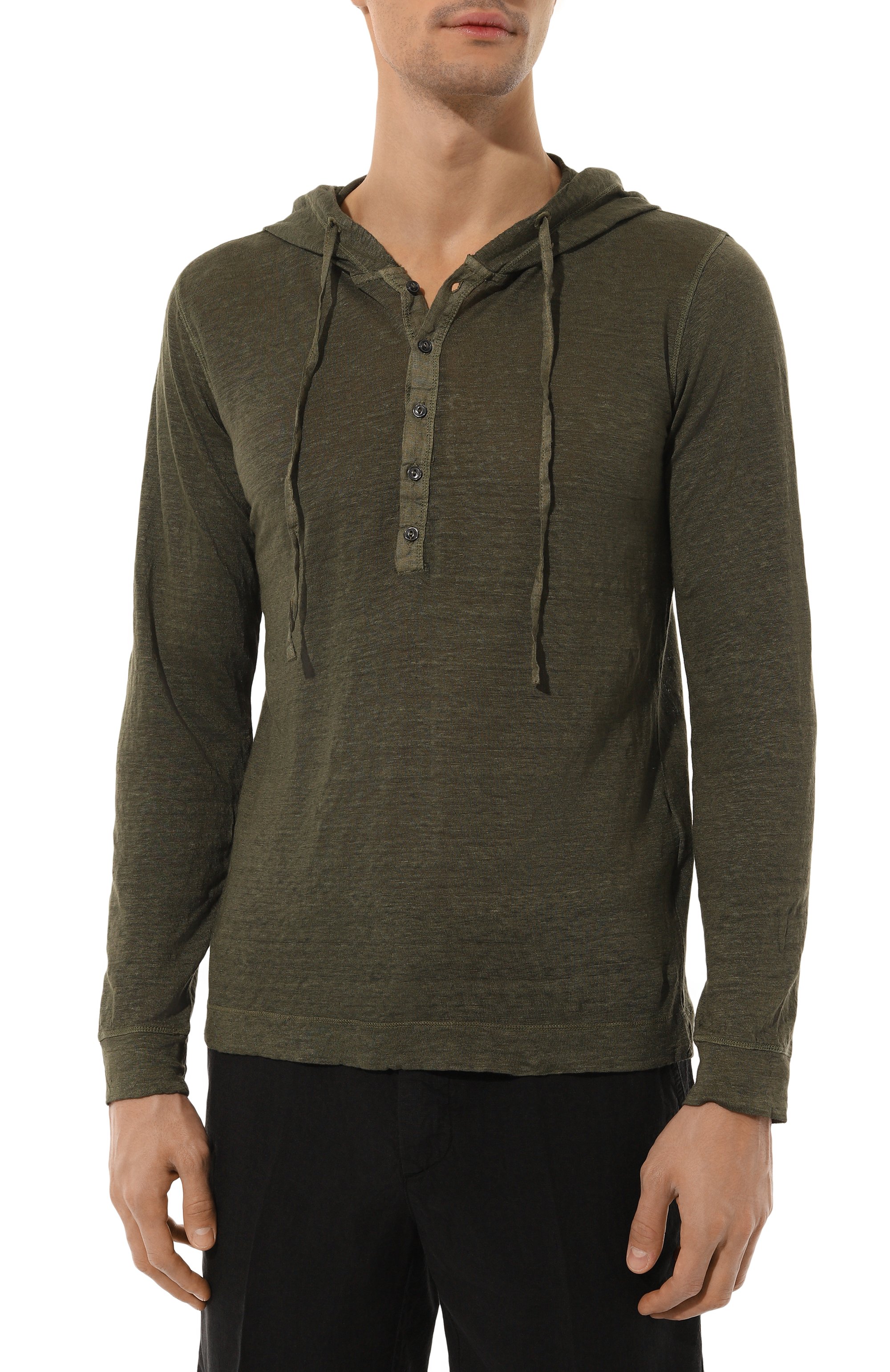 Льняной лонгслив-хенли 120% LINO, арт. 32ALIM7553/E908/S00, фото 3