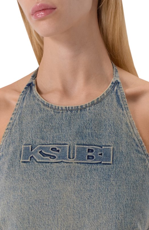 Джинсовый топ Ksubi WPF25FT007 Синий  WPF25FT007 Фото 5
