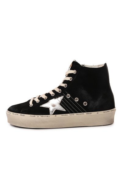 Замшевые кеды hi francy GOLDEN GOOSE DELUXE BRAND, арт. GWF00700.F005647, фото 4