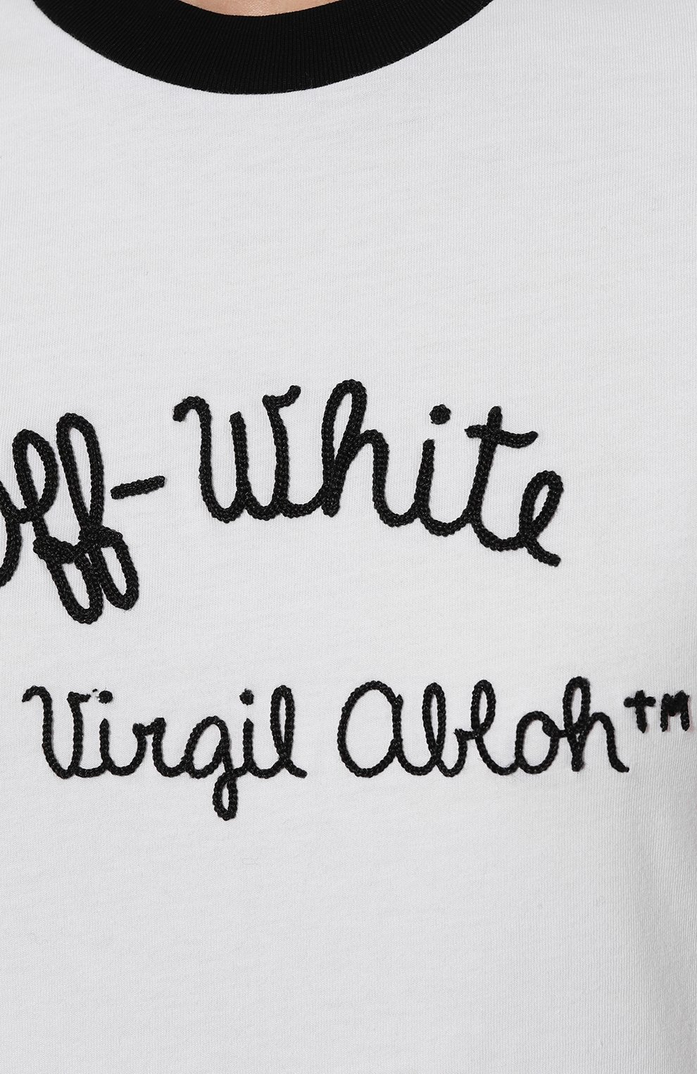 Хлопковая футболка OFF-WHITE, арт. 0WAA112F24JER001, фото 5