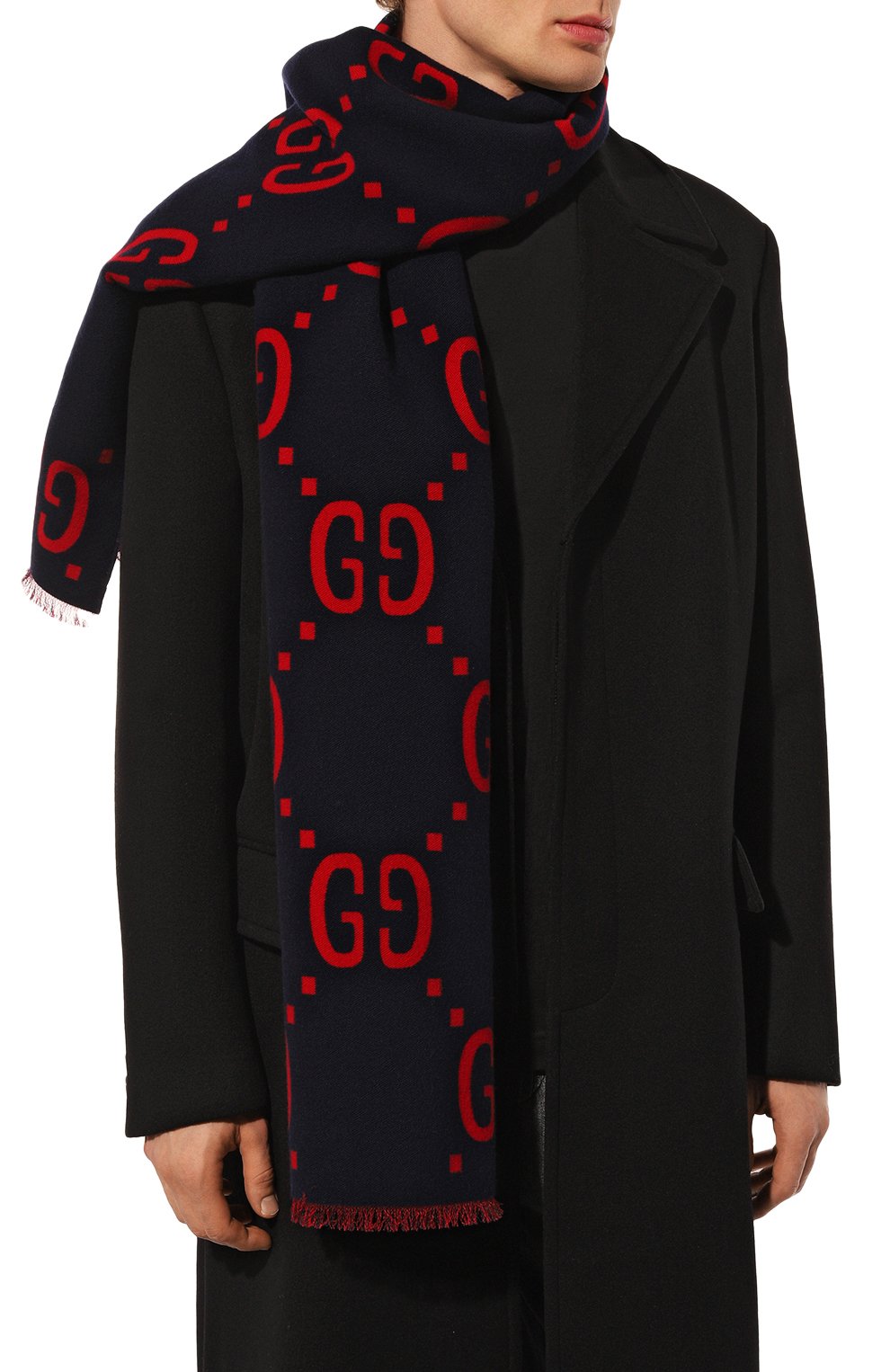 Шерстяной шарф GUCCI, арт. 495592/4G350, фото 2