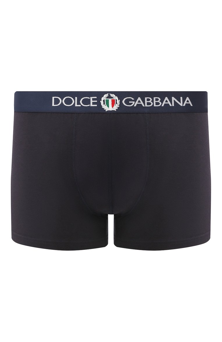 Мужские хлопковые боксеры с широкой резинкой DOLCE & GABBANA синего цвета, арт. N4A03J/FUECG | Фото 1 (Статус проверки: Проверена категория; Материал внешний: Хлопок; Кросс-КТ: бельё; Мужское Кросс-КТ: Трусы; Ювелирные украшения: Назначено; Нос: Не проставлено; Трусы М: Боксеры)