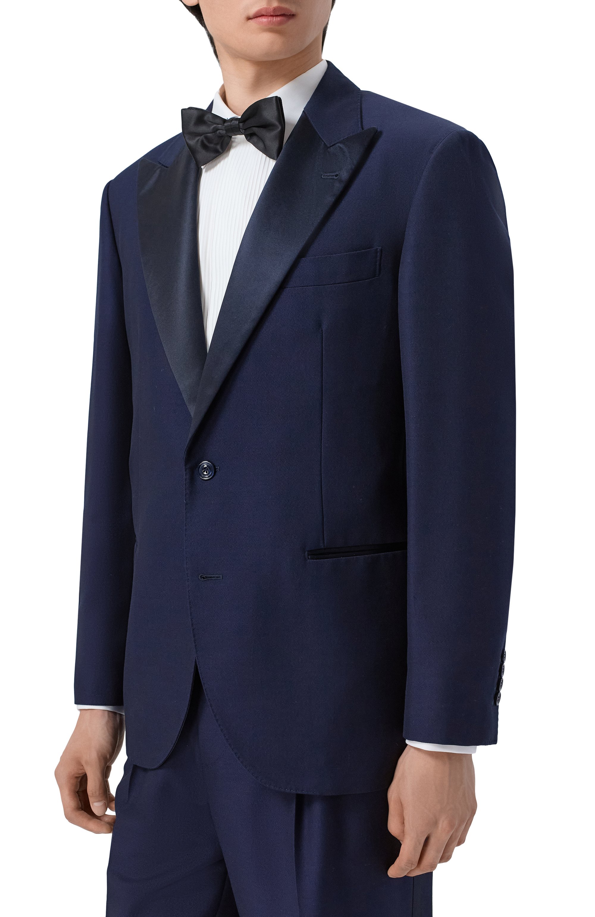 Смокинг из шелка и шерсти BRUNELLO CUCINELLI, арт. MY480AS19, фото 2