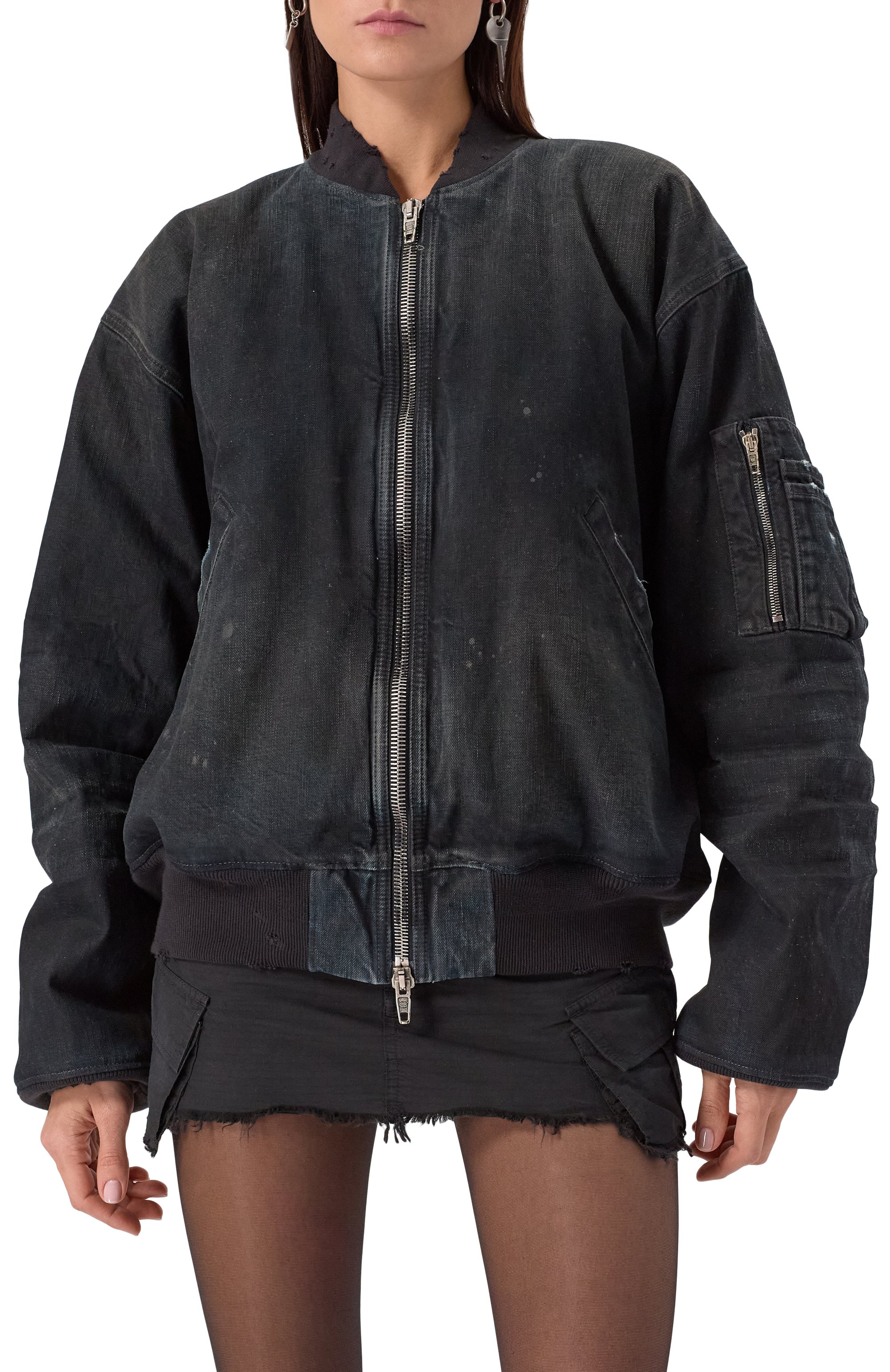 Джинсовый бомбер BALENCIAGA, арт. 809451/TRW65, фото 7