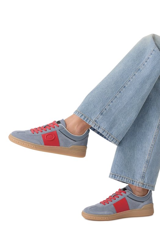 Замшевые кеды Upvillage Valentino 7W2S0IL9/LAL Серый  7W2S0IL9/LAL Фото 2