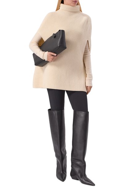 Кожаные ботфорты JIL SANDER, арт. J15WW0065/P4942, фото 3