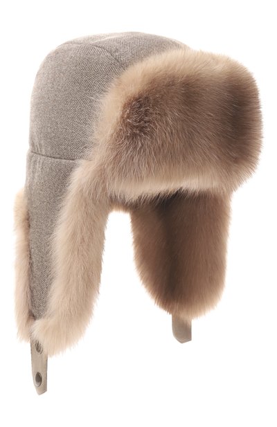 Мужская шапка-ушанка майкл с отделкой из соболя FURLAND, арт. 0201414210034100023