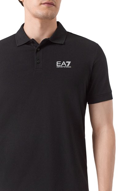 Хлопковое поло EA7, арт. 8NPF14/PJVQZ, фото 5