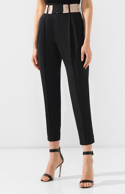 Шерстяные брюки DSQUARED2 черного цвета по цене 42500 руб., арт. S72KA0901/S49807, фото 3 Шерстяные брюки DSQUARED2, арт. S72KA0901/S49807, фото 3