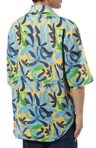 Рубашка изо льна и вискозы marni x no vacancy inn MARNI, арт. CUMU0273S0 UTL003, фото 4