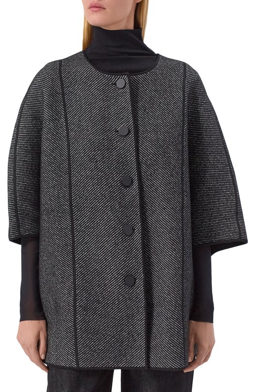 Двустороннее пальто из шерсти и хлопка Emporio Armani EW001235/AF18163 Серый  EW001235/AF18163 Фото 3
