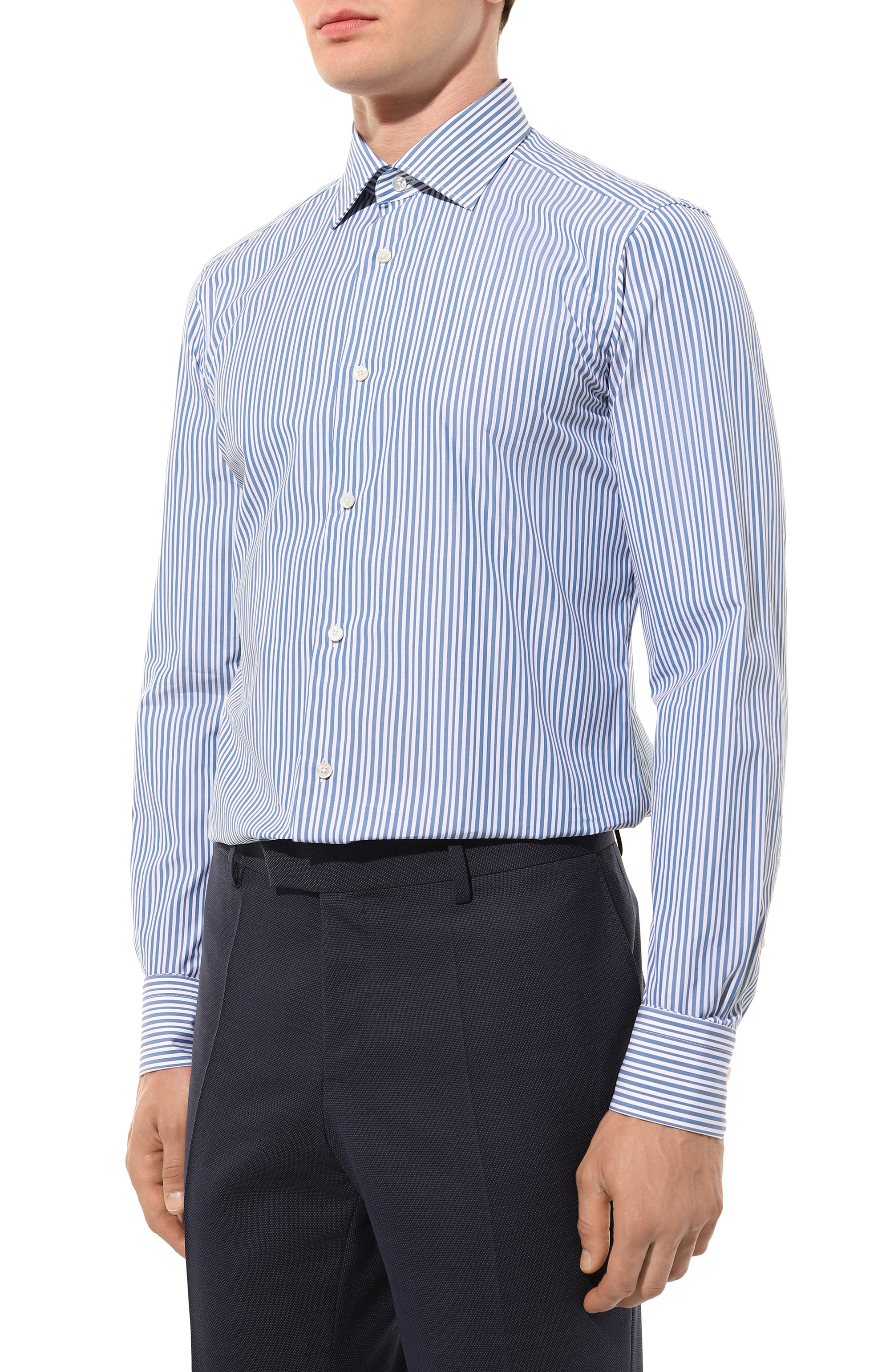 Хлопковая сорочка ZEGNA, арт. 701015A7/9MS0JI, фото 3