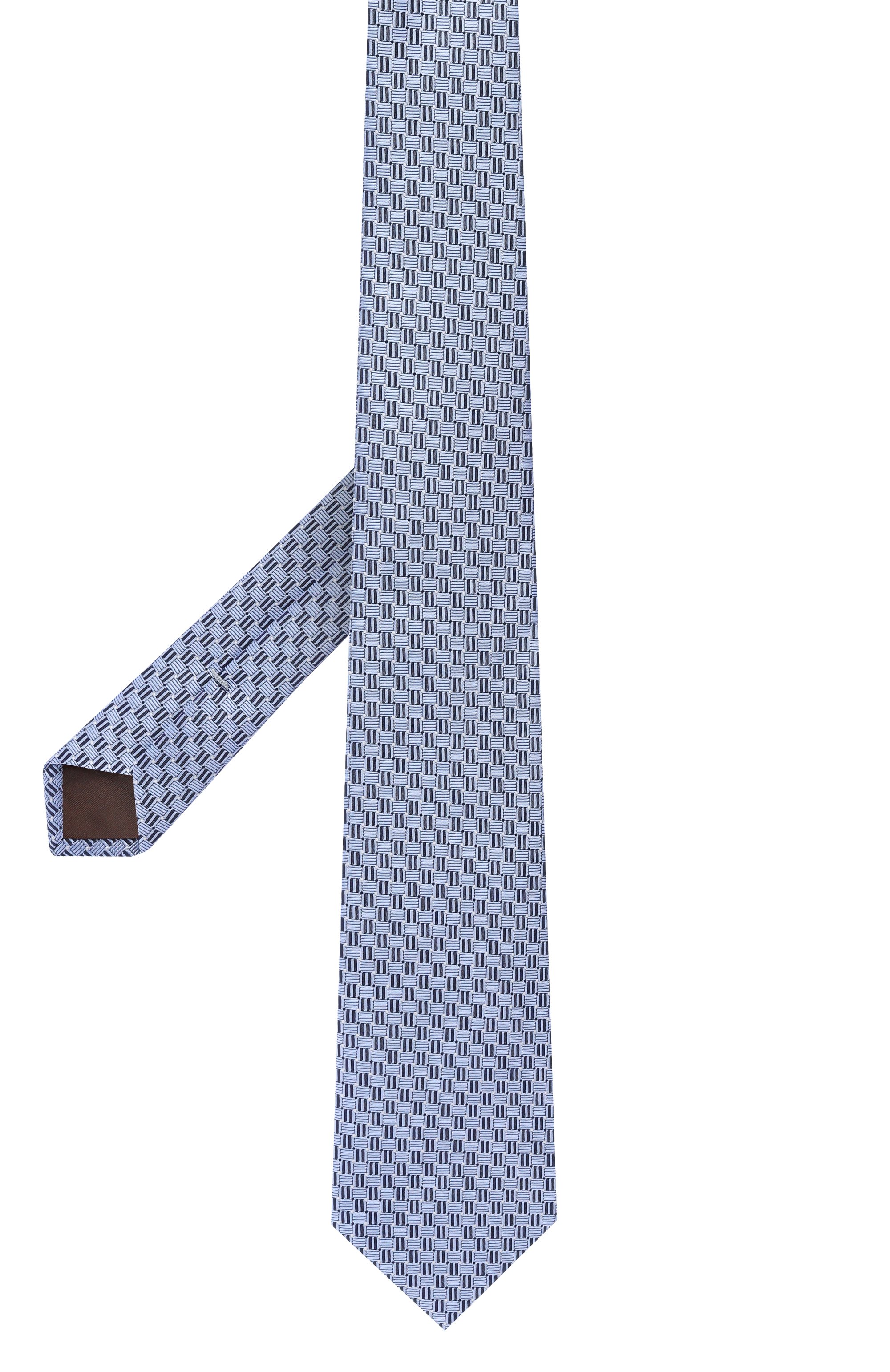 Шелковый галстук CANALI голубого цвета по цене 21450 руб., арт. 18/HJ04531, фото 3 Шелковый галстук CANALI, арт. 18/HJ04531, фото 3