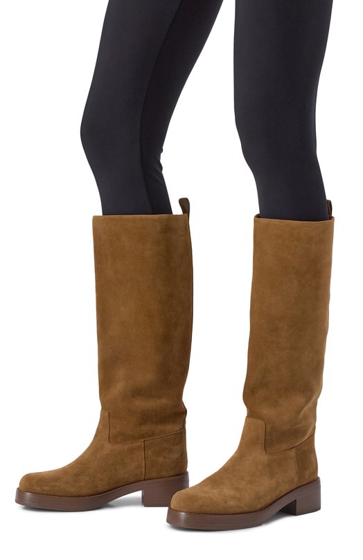 Замшевые сапоги 12 STOREEZ 134708 Коричневый  134708 Фото 2