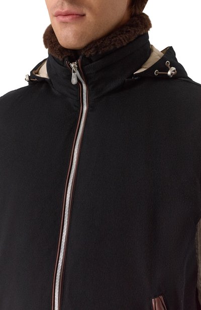Пуховый жилет BRUNELLO CUCINELLI черного цвета по цене 615000 руб., арт. MM4701656, фото 5 Пуховый жилет BRUNELLO CUCINELLI, арт. MM4701656, фото 5