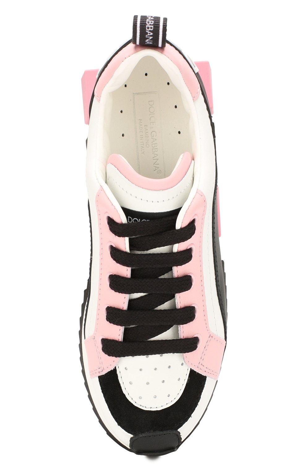 Кожаные кроссовки DOLCE & GABBANA, арт. DA0711/AK635/29-36, фото 4