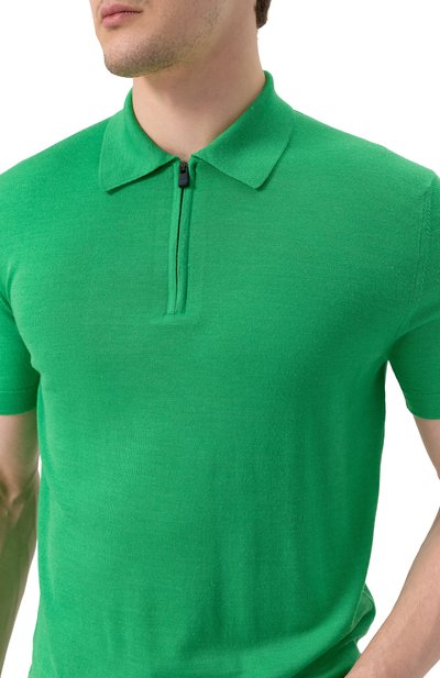 Поло из шерсти и шелка KITON, арт. UMM059208, фото 5