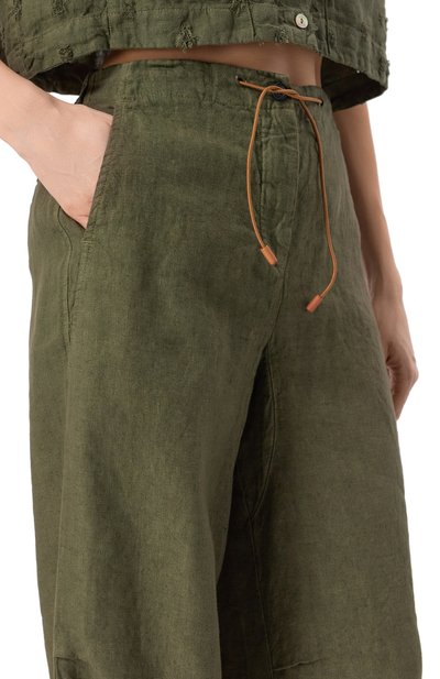 Льняные брюки 120% LINO, арт. 32ALIW29PP/0000476, фото 5