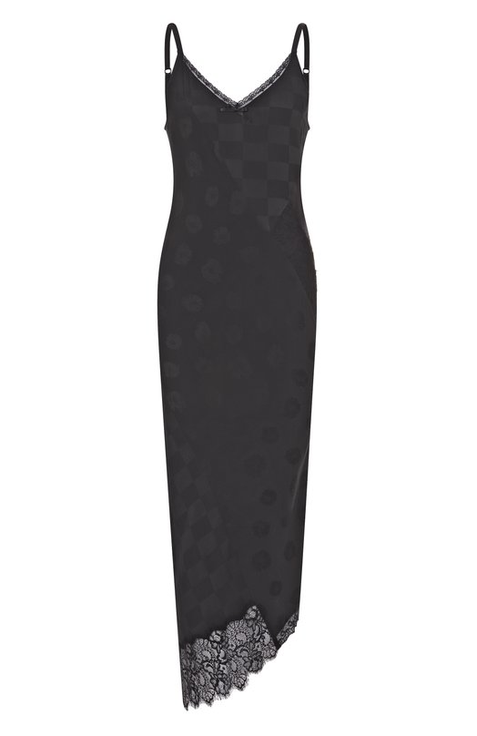 Платье из вискозы и шелка Moschino A0403/5535 Чёрный A0403/5535
