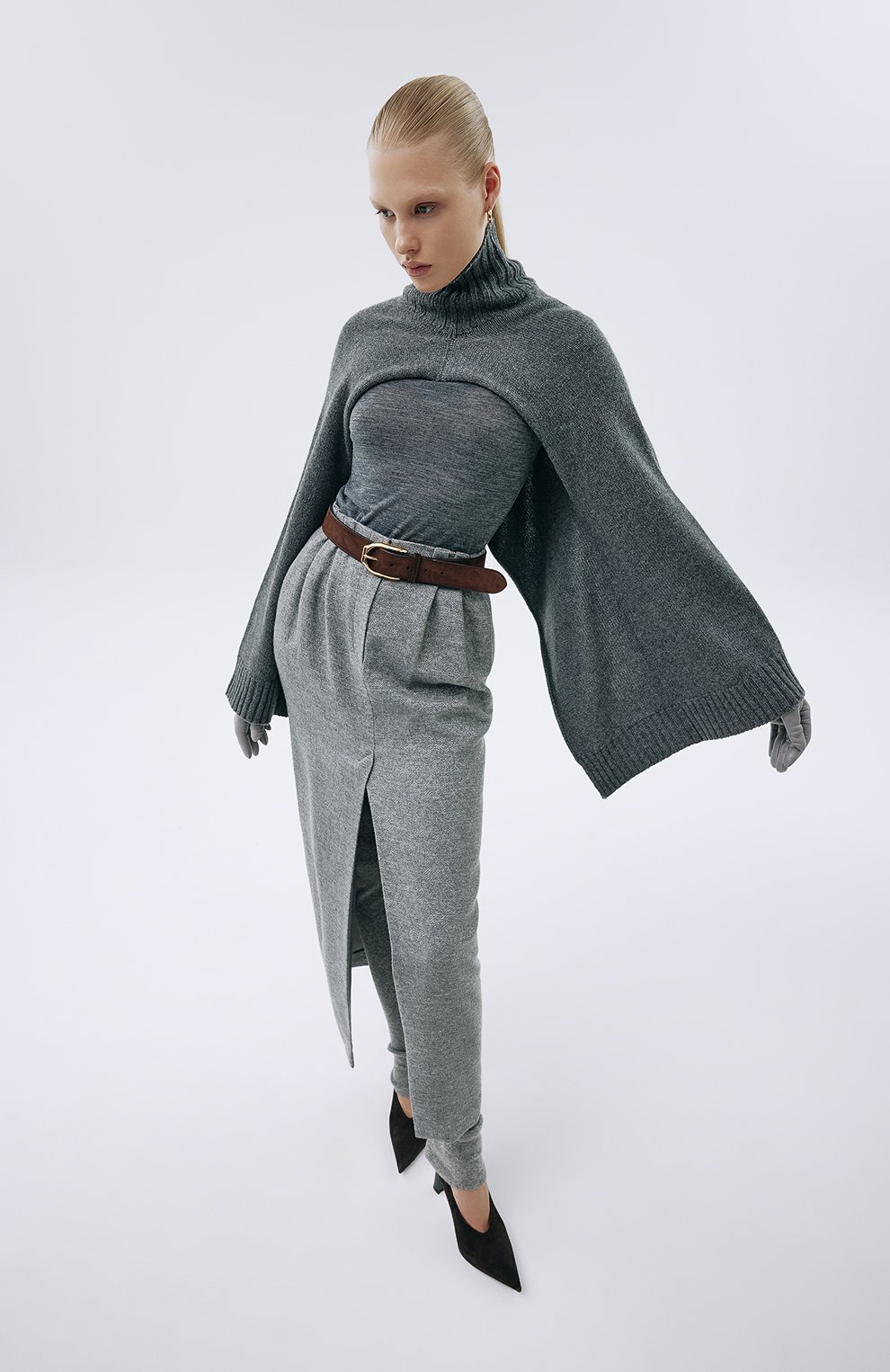 Шерстяной шарф-манишка JIL SANDER, арт. J02ZZ0105/J14513, фото 6