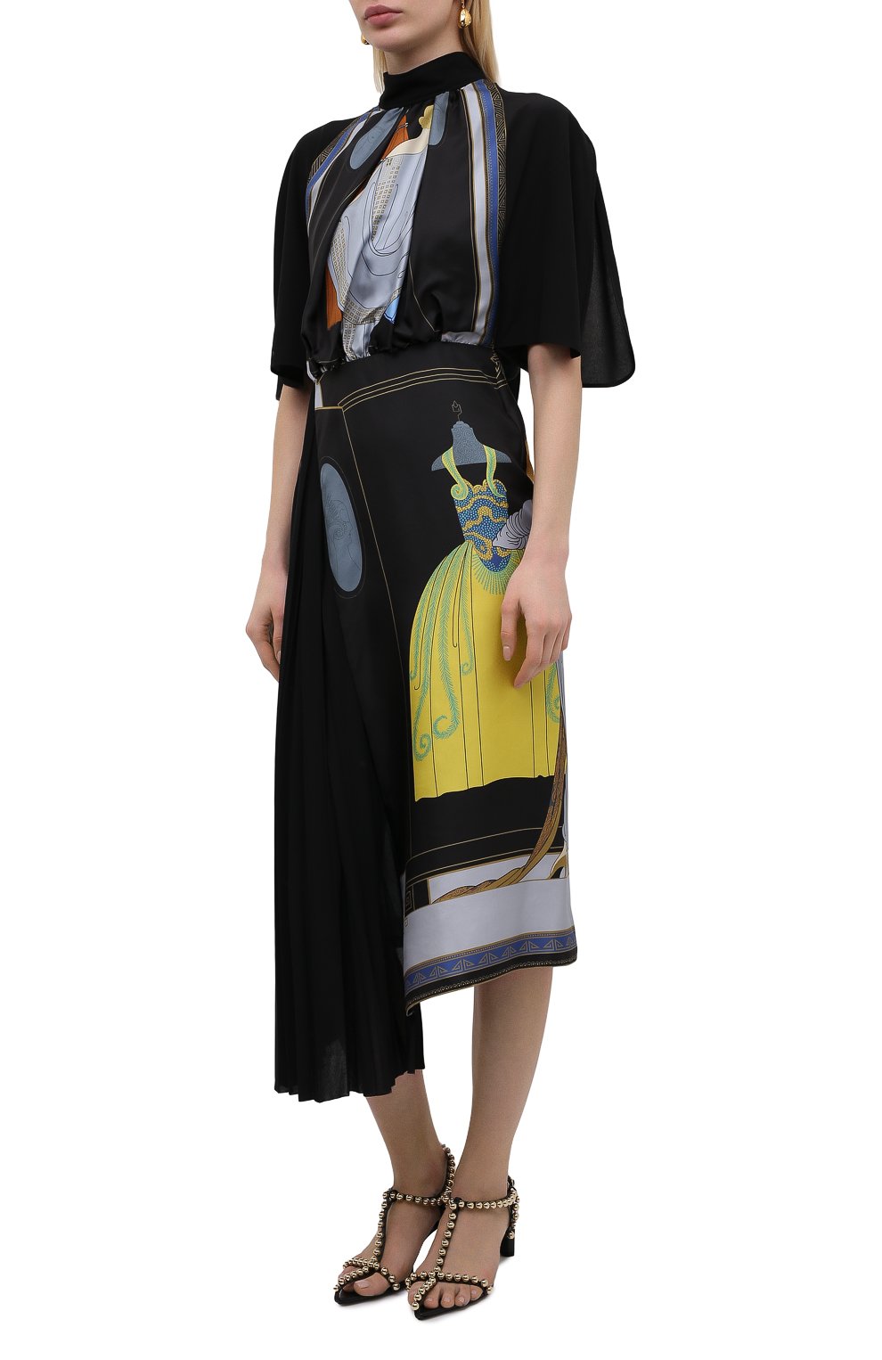 Шелковое платье LANVIN черного цвета по цене 280000 руб., арт. RW-DR353I-4847-P21, фото 3 Шелковое платье LANVIN, арт. RW-DR353I-4847-P21, фото 3
