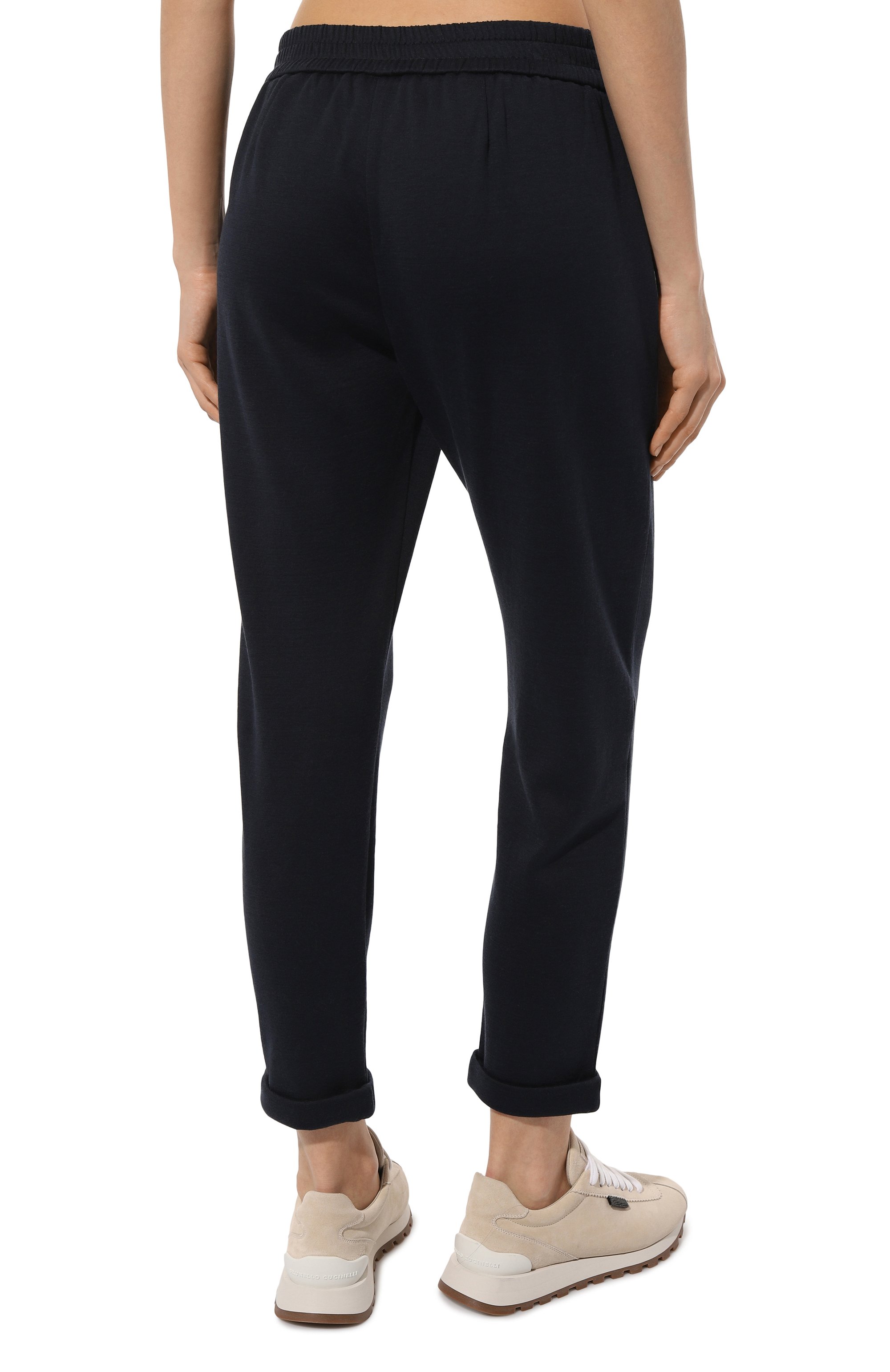 Брюки из хлопка и шелка BRUNELLO CUCINELLI, арт. MD828B1066, фото 4