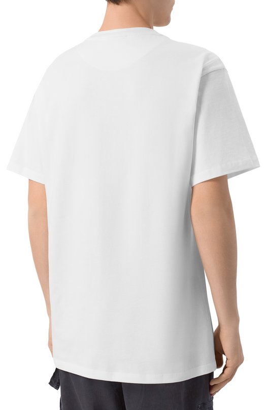 Хлопковая футболка Dirk Bikkembergs BMT1567 Белый  BMT1567 Фото 4