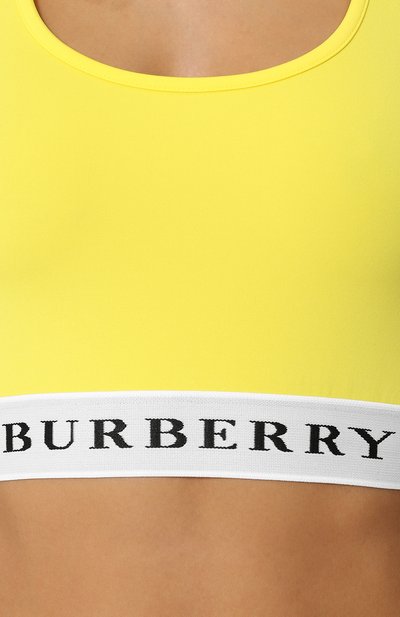 Укороченный топ с логотипом бренда BURBERRY, арт. 8001579, фото 5