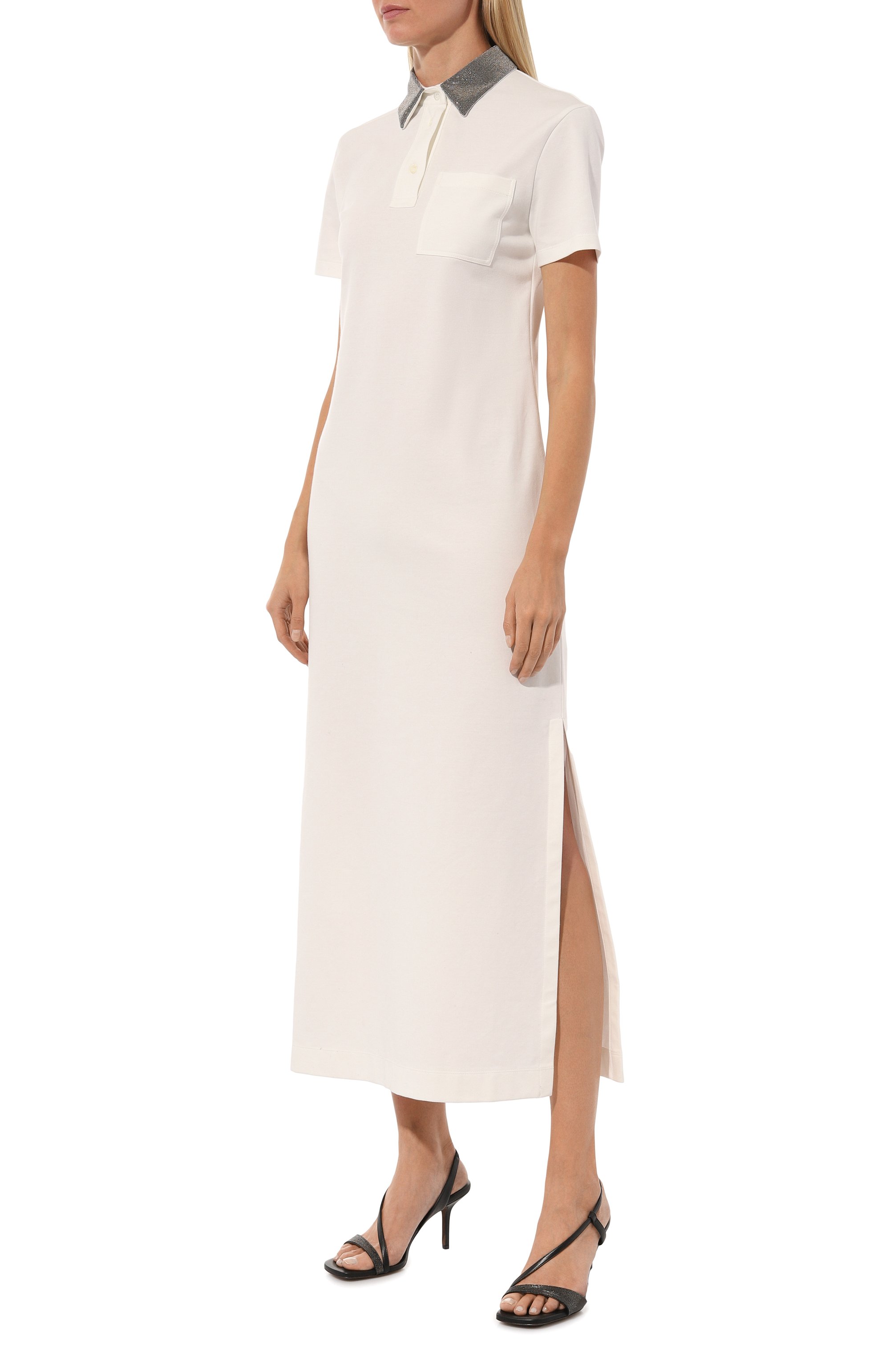 Хлопковое платье BRUNELLO CUCINELLI, арт. ML945AEG56, фото 3