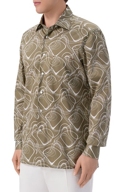 Хлопковая рубашка KITON, арт. UMCNERCH0924808, фото 3