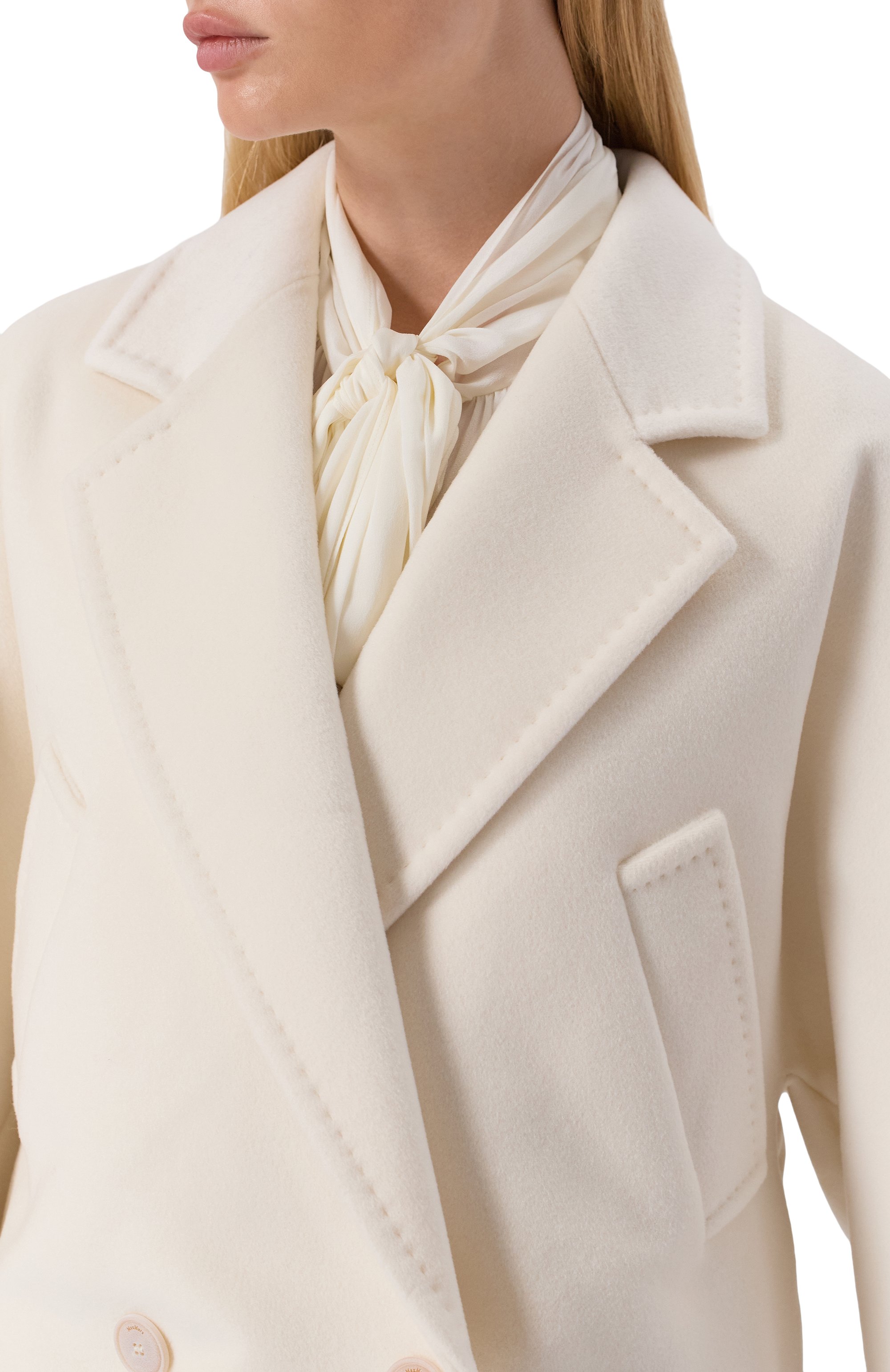 Полупальто из шерсти и кашемира MAX MARA, арт. GALEA, фото 5