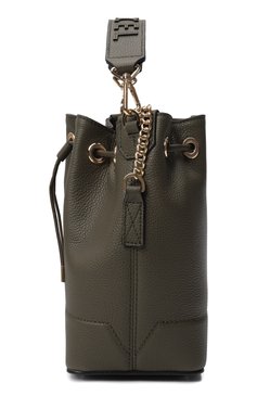 Женская сумка ninon small LANCEL хаки цвета, арт. A10922 | Фото 4 (Размер: small; Материал: Натуральная кожа; Ремень/цепочка: На ремешке)