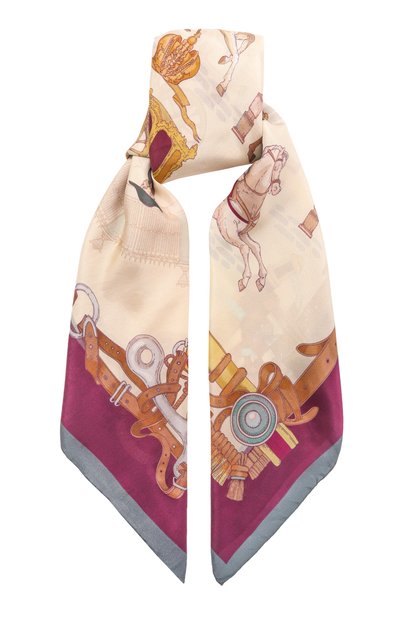 Женский шелковый платок царский выезд GOURJI, арт. 91169037/62172