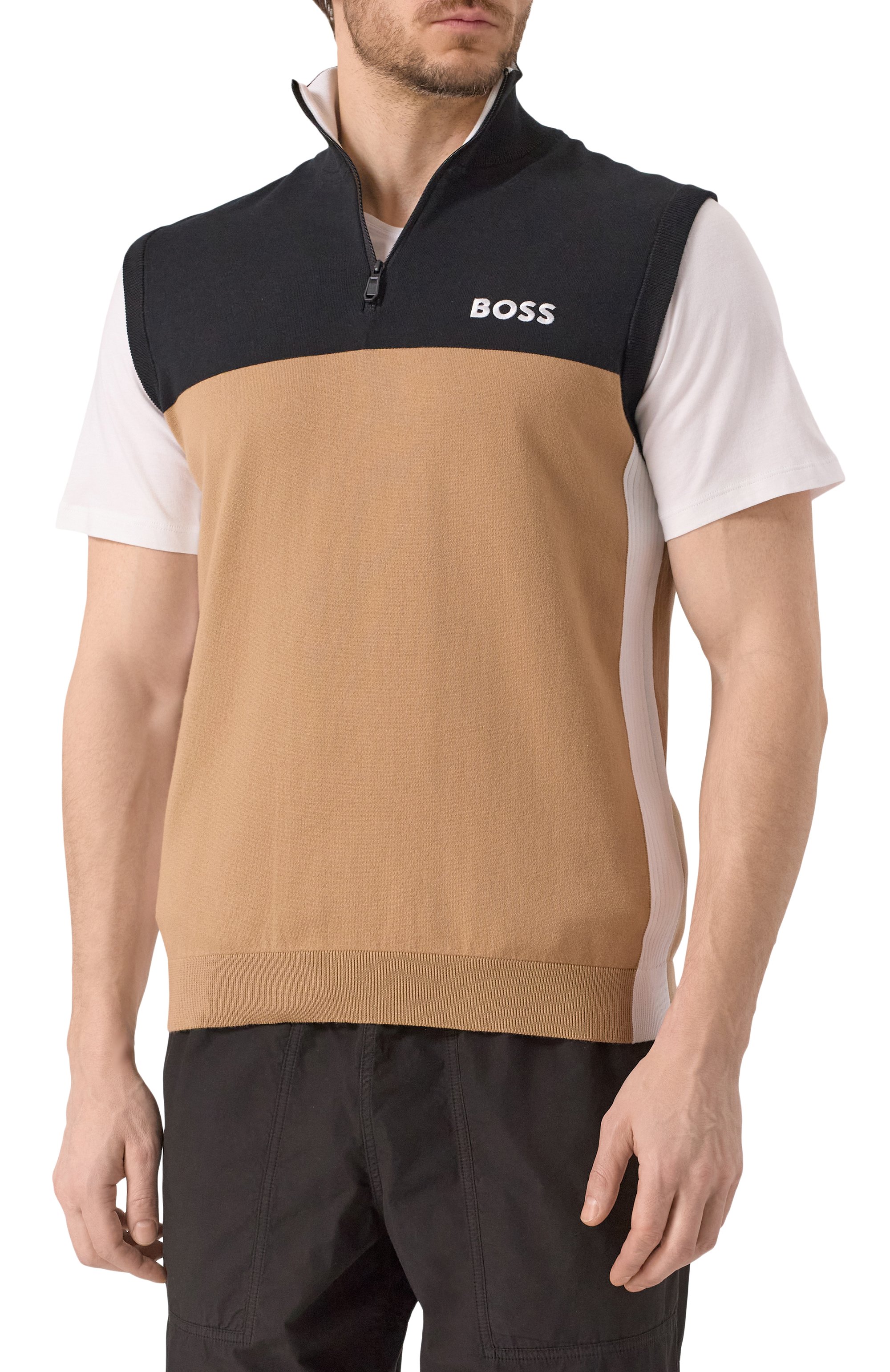 Хлопковый жилет BOSS GREEN, арт. 50537256, фото 3