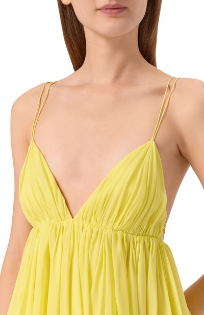 Шелковое платье YVON желтого цвета по цене 89800 руб., арт. 0 230021, фото 5 Шелковое платье YVON, арт. 0 230021, фото 5