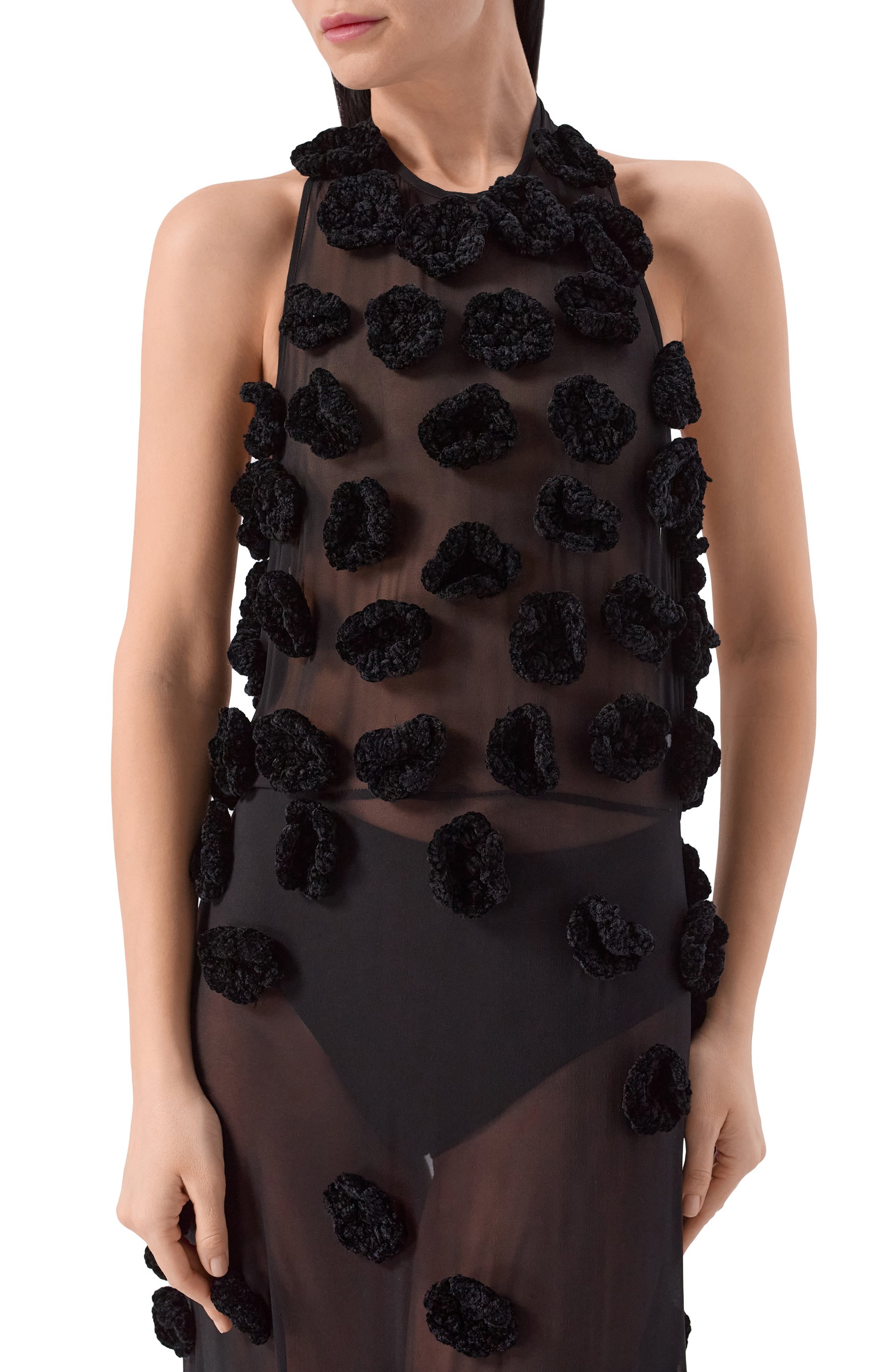 Шелковое платье ALBUS LUMEN черного цвета по цене 221500 руб., арт. AL.RT26.DRESS15, фото 4 Шелковое платье ALBUS LUMEN, арт. AL.RT26.DRESS15, фото 4