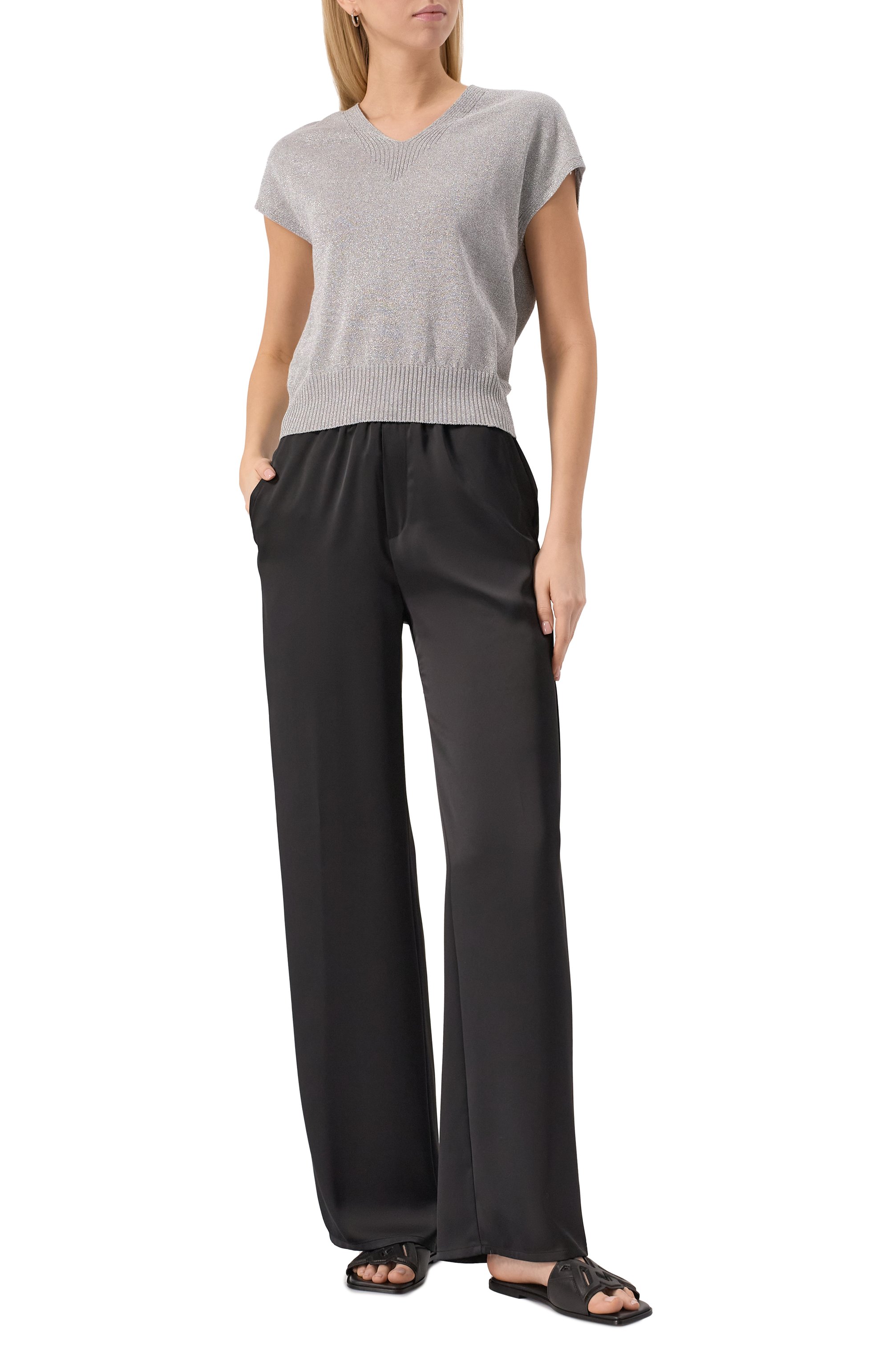 Кожаные шлепанцы VIC MATIE, арт. 1G3770D_G42G200101, фото 2