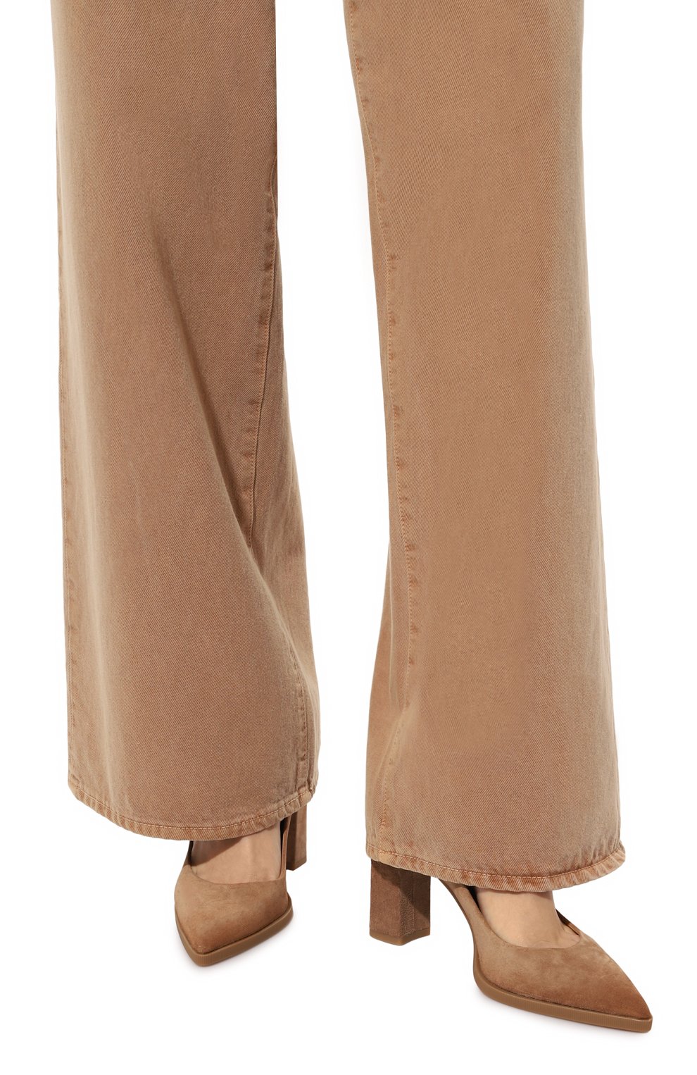 Замшевые туфли SANTONI бежевого цвета по цене 72400 руб., арт. WDEG71185PC4NAEA, фото 3 Замшевые туфли SANTONI, арт. WDEG71185PC4NAEA, фото 3