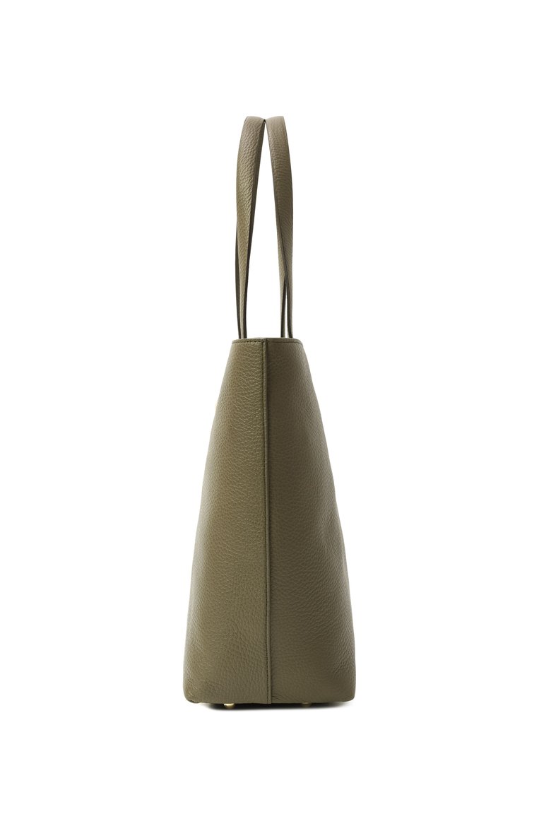 Женская сумка-тоут sfera large FURLA темно-зеленого цвета, арт. WB01353/HSF000 | Фото 4 (Размер: large; Материал: Натуральная кожа; Автоматизация состава: Проставлено; Автоматизация ТО: Проставлено)