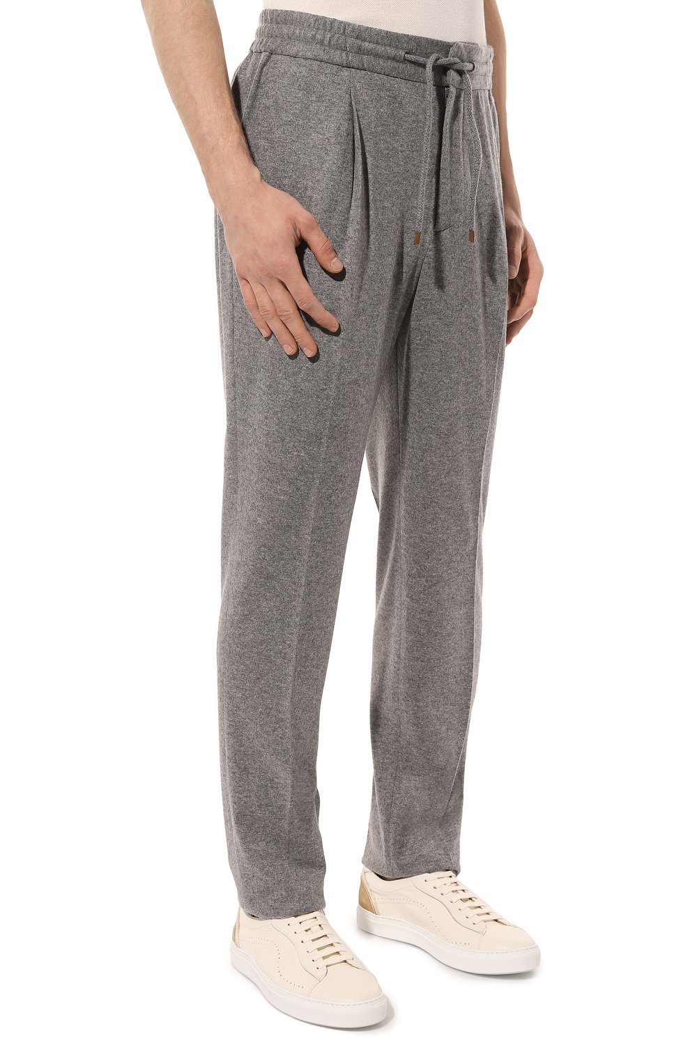 Кашемировые брюки BRUNELLO CUCINELLI темно-серого цвета по цене 238500 руб., арт. ML896E1790, фото 3 Кашемировые брюки BRUNELLO CUCINELLI, арт. ML896E1790, фото 3