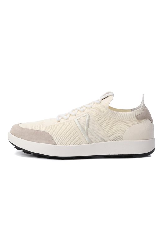 Текстильные кроссовки Kiton USSA031N01217 Кремовый  USSA031N01217 Фото 3