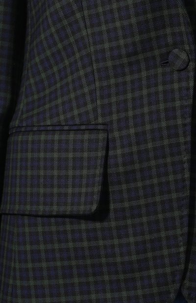 Шерстяной жакет в клетку BURBERRY темно-синего цвета по цене 177500 руб., арт. 8004108, фото 5 Шерстяной жакет в клетку BURBERRY, арт. 8004108, фото 5
