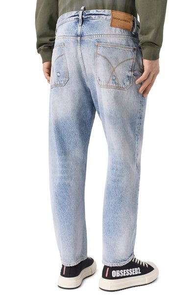 Джинсы bro DSQUARED2 голубого цвета по цене 78600 руб., арт. S74LB1875/S30839, фото 4 Джинсы bro DSQUARED2, арт. S74LB1875/S30839, фото 4