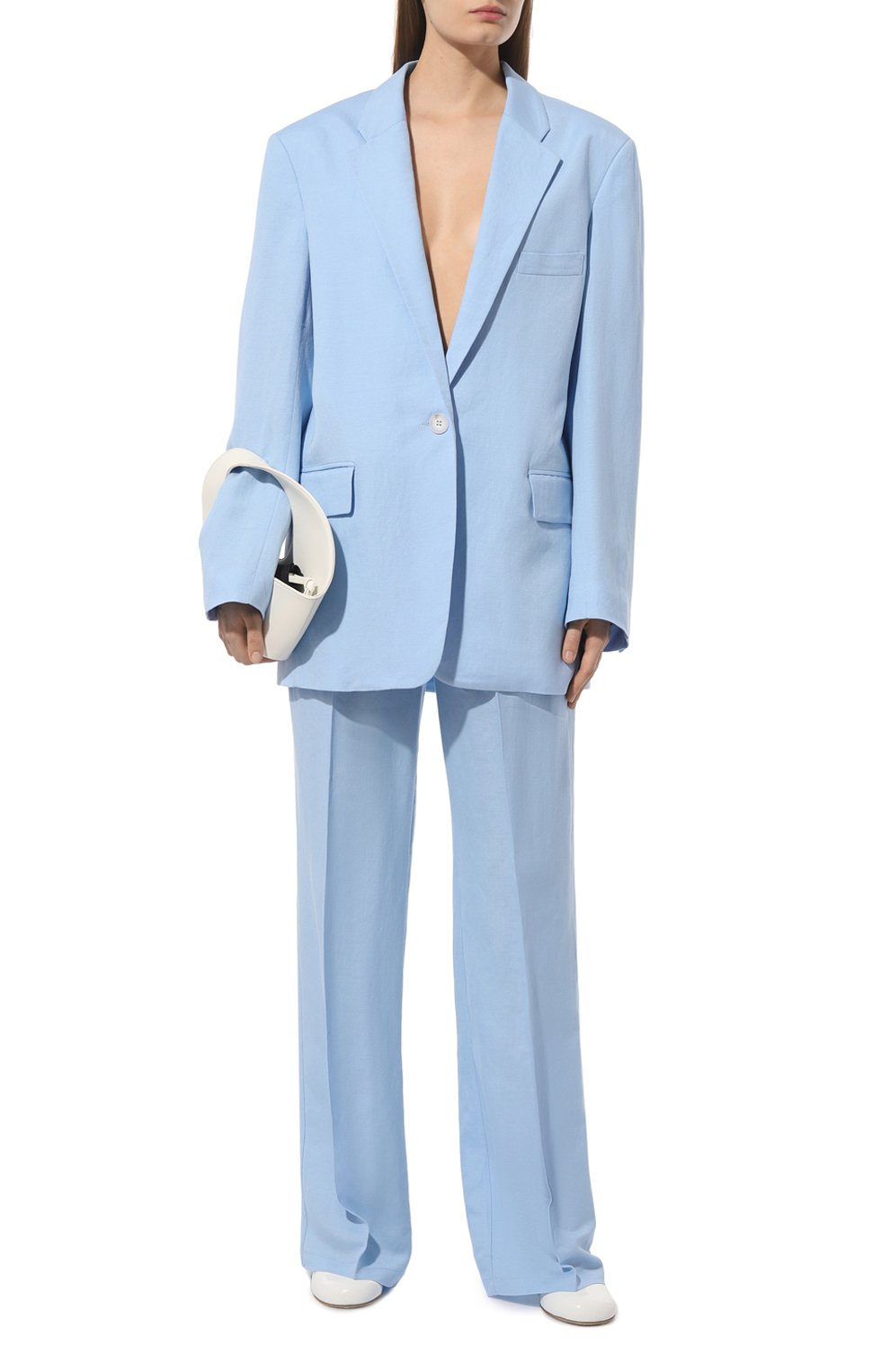 Брюки изо льна и вискозы FREEAGE, арт. WS24.PT109.2070.401, фото 2