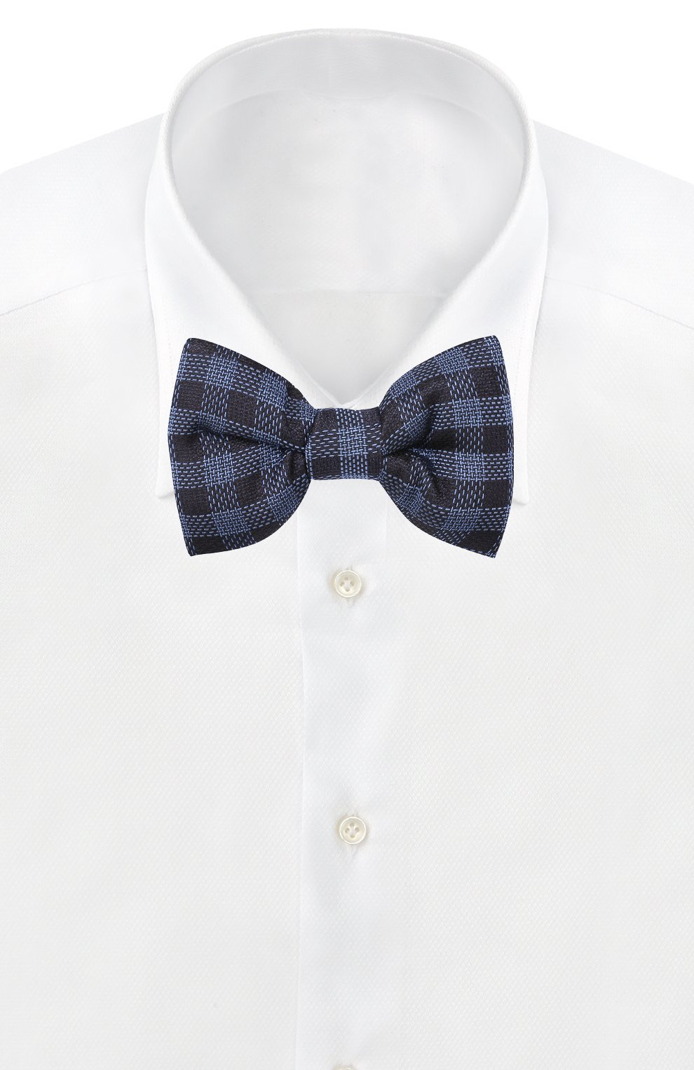 Шелковый галстук-бабочка TOM FORD синего цвета по цене 28600 руб., арт. 5TF49/4CH, фото 2 Шелковый галстук-бабочка TOM FORD, арт. 5TF49/4CH, фото 2